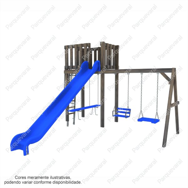 Casinha playground kids madeira escorregador balanco criança infantil curitiba